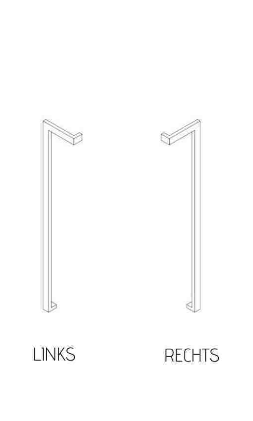 [TIR411275.LI] Tirant de porte DK 06 40/20 - aluminium thermolaqué RAL - paire - gauche (411275.LI)