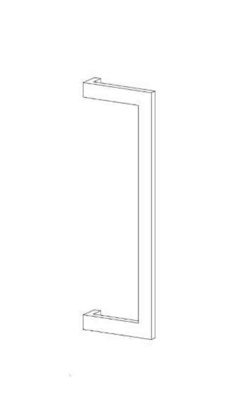 [TIR411295] Tirant de porte DK 03 40/20 - aluminium thermolaqué RAL - paire (411295)