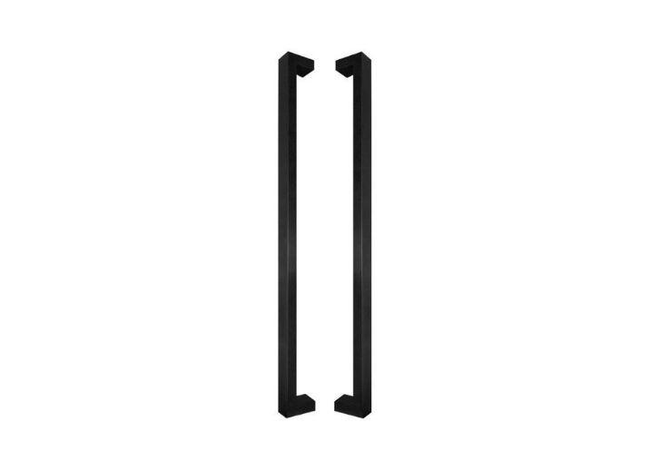 [TIR411840] Tirant de porte U90°K03 40/20 - aluminium thermolaqué RAL - paire - standard - entraxe 650 mm