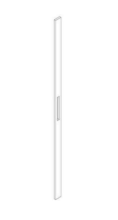 [TIR412220] Tirant de porte PL 02 20/80 - aluminium thermolaqué RAL - paire
