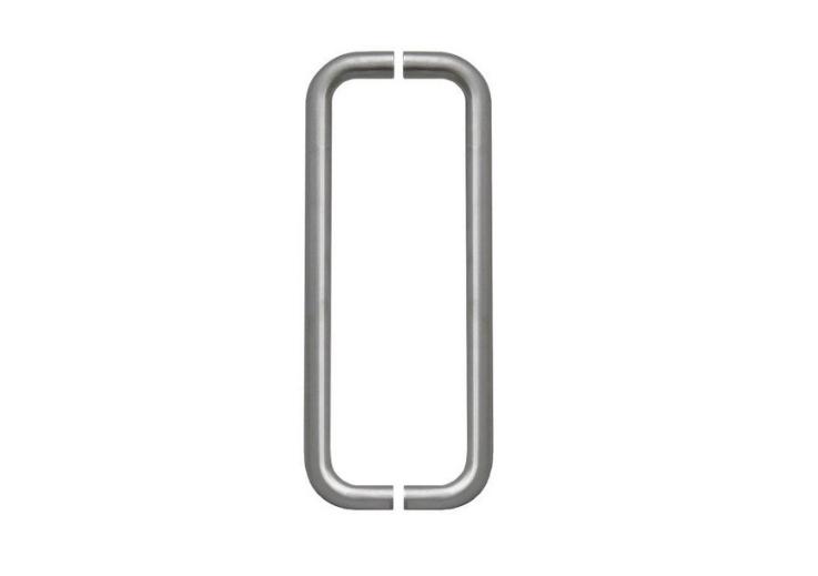 [TIR300166] Deurgreep U Ø32 - inox AISI 316 mat geborsteld - paar - standaardmaat - asmaat 300 mm