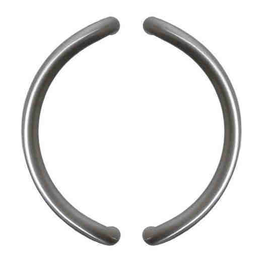 [TIR300312] Deurgreep HR Ø25 - inox AISI 316 mat geborsteld - paar - standaardmaat - asmaat 300 mm
