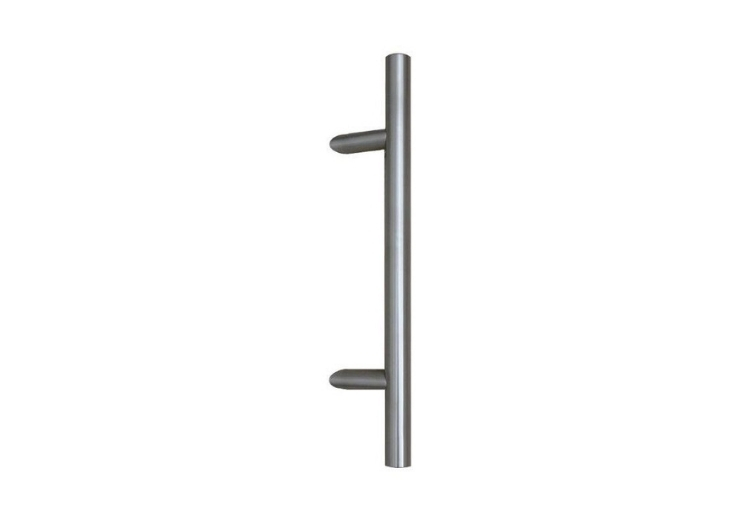 [TIR302040] Tirant de porte TT45° Ø32 - inox AISI 316 laqué RAL 9005 structuré - pièce - standard - entraxe 300 mm (longueur 500 mm)
