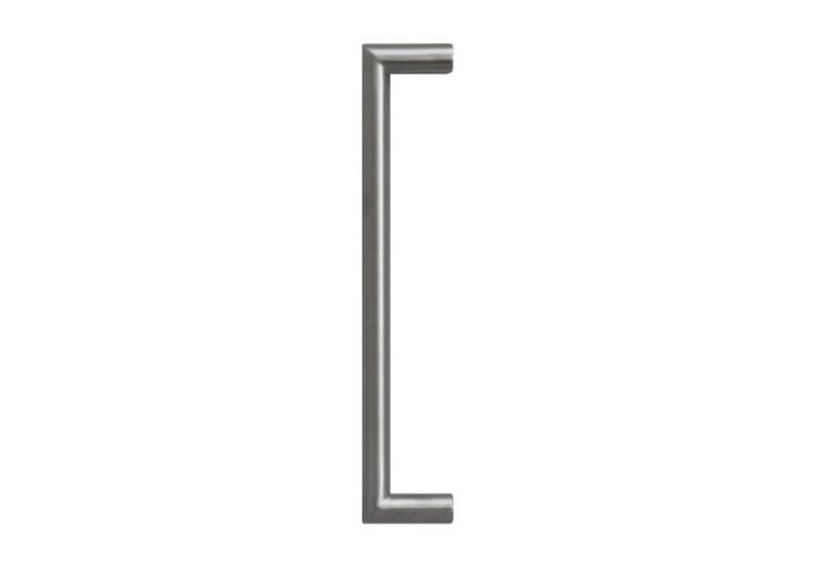 [TIR302251] Tirant de porte U90° Ø32 - inox AISI 316 laqué RAL 9005 structuré - pièce - standard - entraxe 300 mm (302251)
